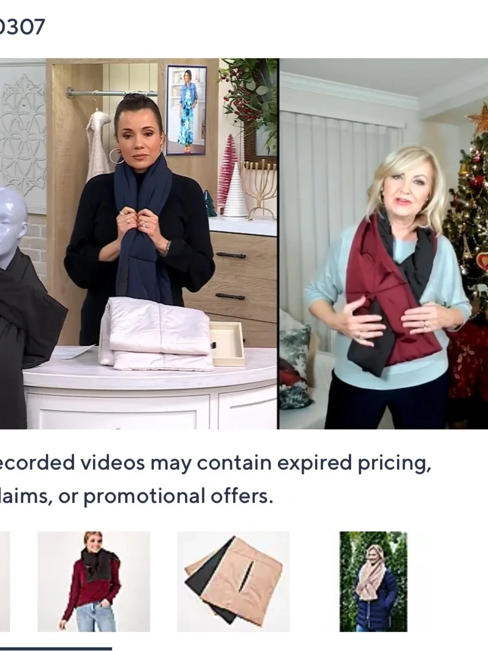 New Nuage QVC Reversible Pull Through Scarf Reversible Puffer Infinity Scarf